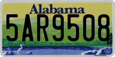 AL license plate 5AR9508