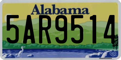 AL license plate 5AR9514
