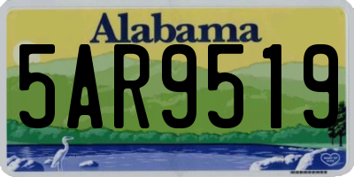 AL license plate 5AR9519