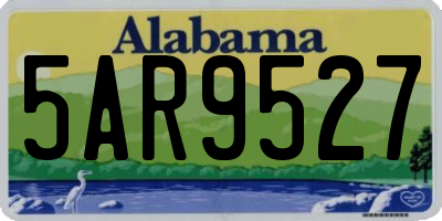 AL license plate 5AR9527