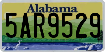 AL license plate 5AR9529