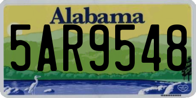 AL license plate 5AR9548
