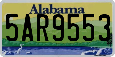 AL license plate 5AR9553