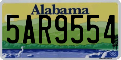 AL license plate 5AR9554