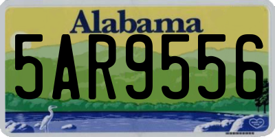 AL license plate 5AR9556