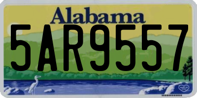AL license plate 5AR9557