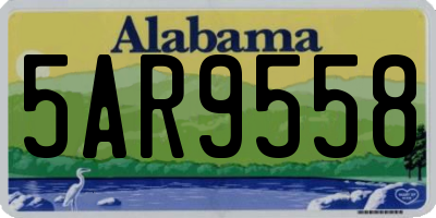 AL license plate 5AR9558