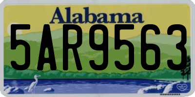 AL license plate 5AR9563