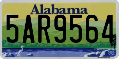 AL license plate 5AR9564