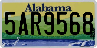 AL license plate 5AR9568