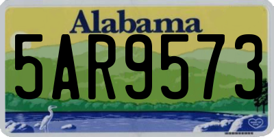 AL license plate 5AR9573