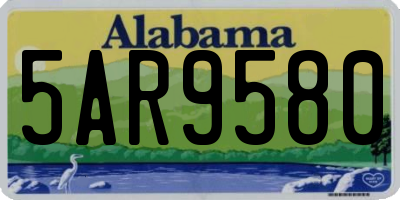 AL license plate 5AR9580