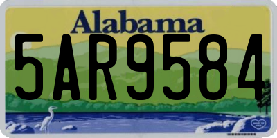 AL license plate 5AR9584