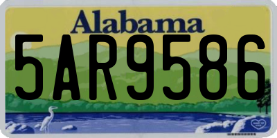 AL license plate 5AR9586