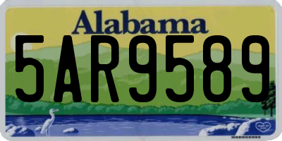 AL license plate 5AR9589