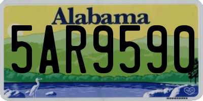 AL license plate 5AR9590