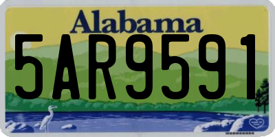 AL license plate 5AR9591