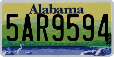 AL license plate 5AR9594