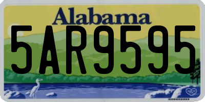AL license plate 5AR9595