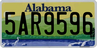 AL license plate 5AR9596