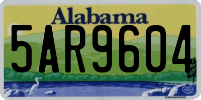 AL license plate 5AR9604