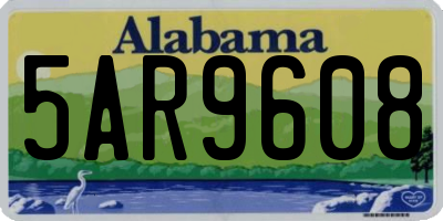 AL license plate 5AR9608
