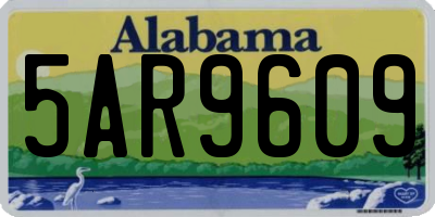 AL license plate 5AR9609