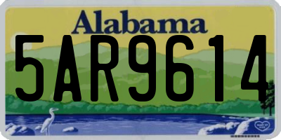 AL license plate 5AR9614