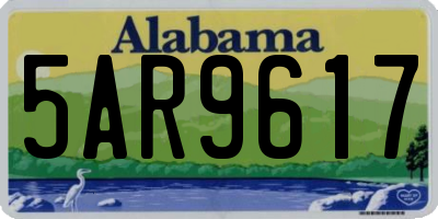 AL license plate 5AR9617