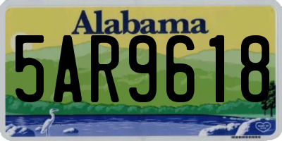 AL license plate 5AR9618