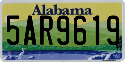 AL license plate 5AR9619