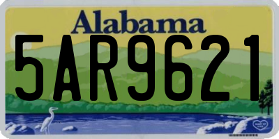 AL license plate 5AR9621