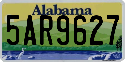 AL license plate 5AR9627
