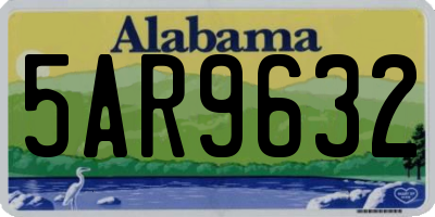 AL license plate 5AR9632