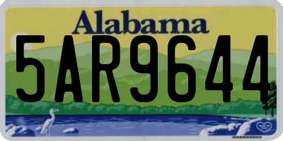 AL license plate 5AR9644