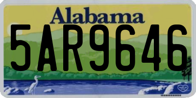 AL license plate 5AR9646
