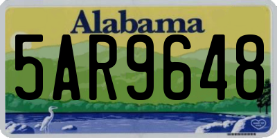 AL license plate 5AR9648