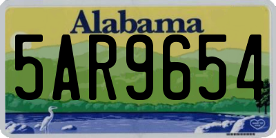 AL license plate 5AR9654