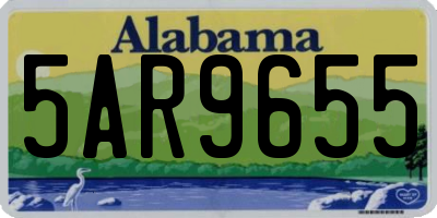 AL license plate 5AR9655