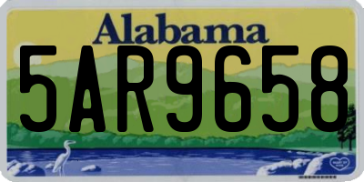 AL license plate 5AR9658
