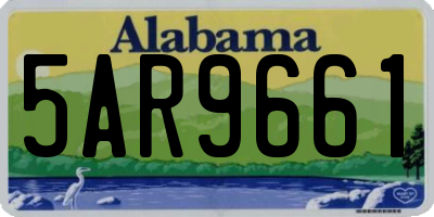 AL license plate 5AR9661