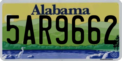AL license plate 5AR9662