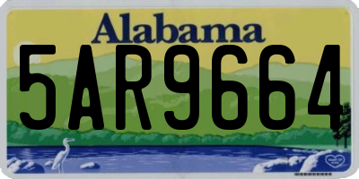 AL license plate 5AR9664