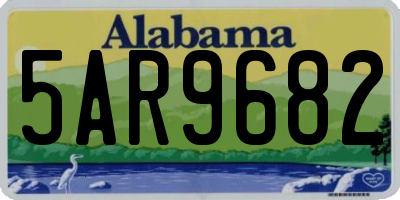 AL license plate 5AR9682