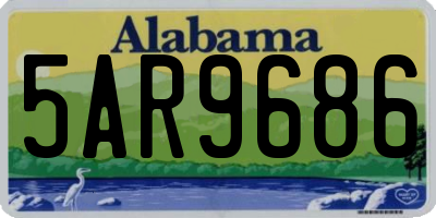AL license plate 5AR9686