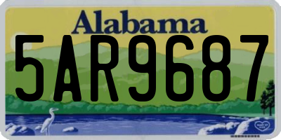 AL license plate 5AR9687