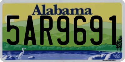 AL license plate 5AR9691