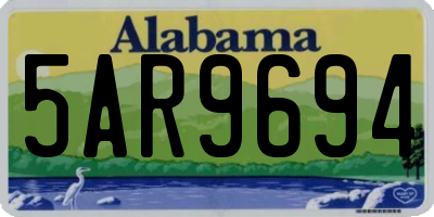 AL license plate 5AR9694