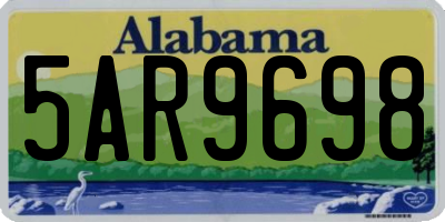 AL license plate 5AR9698