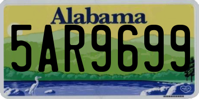 AL license plate 5AR9699